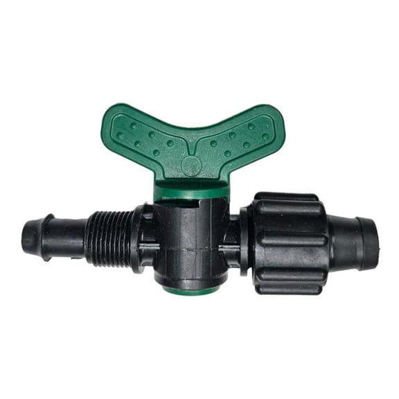 USA MADE - Irritec Tape Loc Fittings for 5/8" Drip Tape | Couplers, Tees, Elbows A1-T5 | Drip Irrigation Fittings | Long-term Leak-Free Connection (Tape Loc x .420 Barb w/Valve, 25)