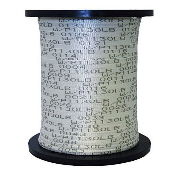 USA Made 1130 Lb Polyester Pull Tape / Flat Rope - 3/8" x 3000