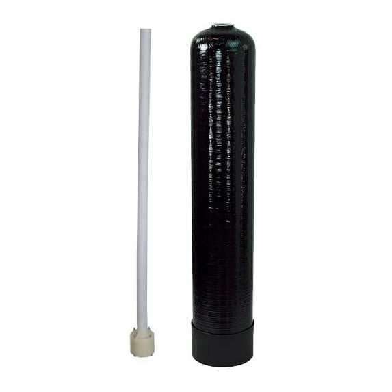 USA Made 12"x52" Mineral Resin Tank for Filters or Water Softeners, 2cuft tank, Riser Tube Included Black