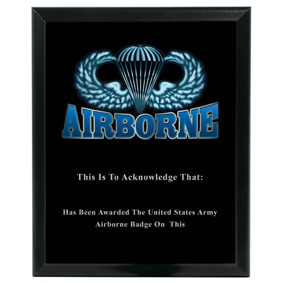 USA Made Airborne Custom Wall Plaque