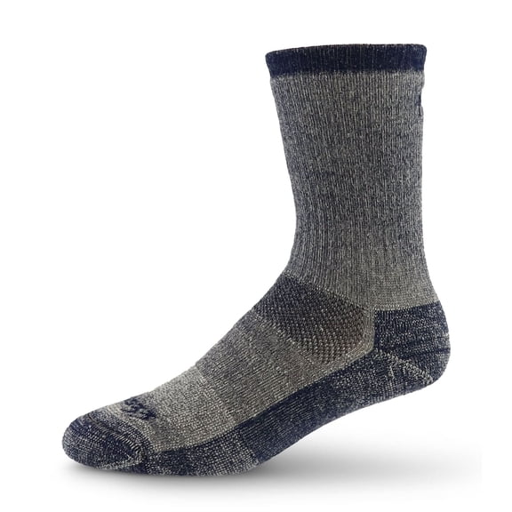 USA Made - Boot Socks - Expedition Weight - Hunting Socks - Merino Wool - Mountain Heritage - Denim Heather - X-Large