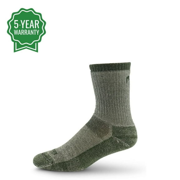 USA Made - Boot Socks - Expedition Weight - Hunting Socks - Merino Wool - Mountain Heritage - Olive Green - Large