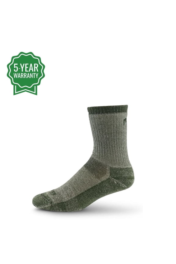 USA Made - Boot Socks - Expedition Weight - Hunting Socks - Merino Wool - Mountain Heritage - Olive Green - Large