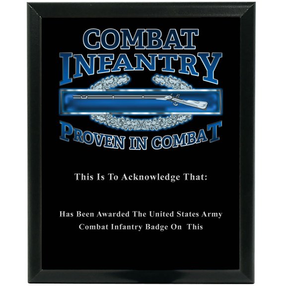 USA Made Combat Infantry Custom Wall Plaque