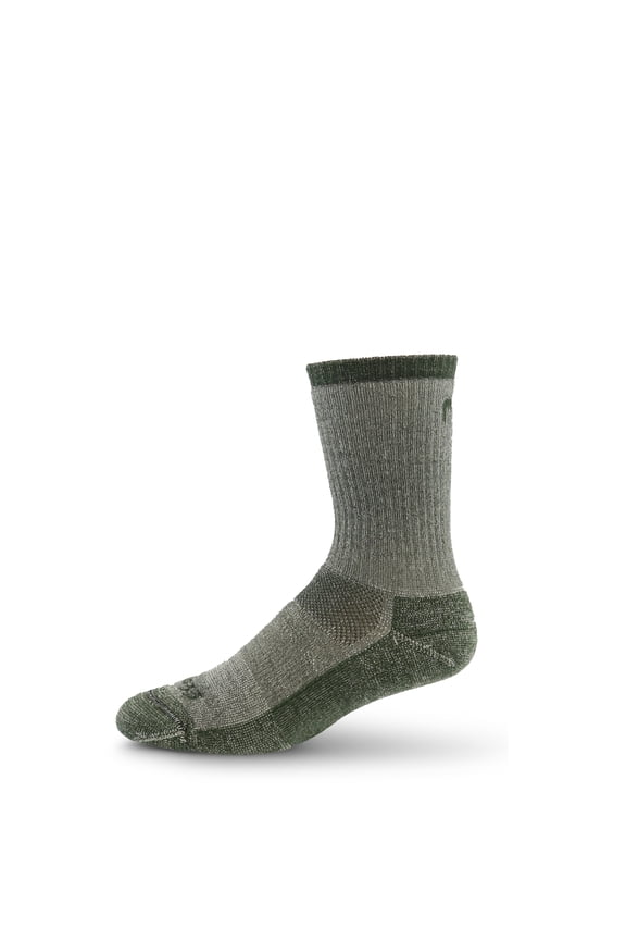 USA Made - Crew Socks - All Season Lightweight - Hiking Socks - Mountain Heritage - Olive Green - Medium