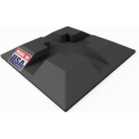USA Made Foundation Block - Deck Support - Handi Block - Pier Shed Base Footing Post Beam Support - Heavy Duty, UV Resistant, 100% Recycled Plastic - Strong & Durable for Decks, Sheds & Structures