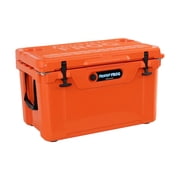 USA Made Frosted Frog Orange 45 Quart Ice Chest Heavy Duty High Performance Roto-Molded Cooler