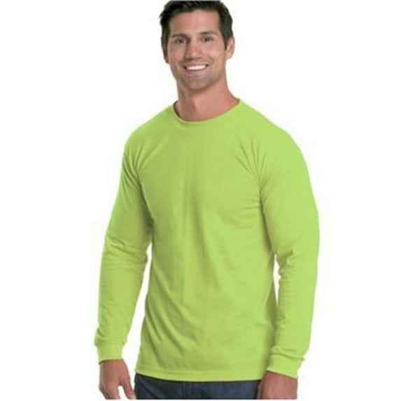 USA-Made Long Sleeve Performance T-Shirt, Orange - Medium
