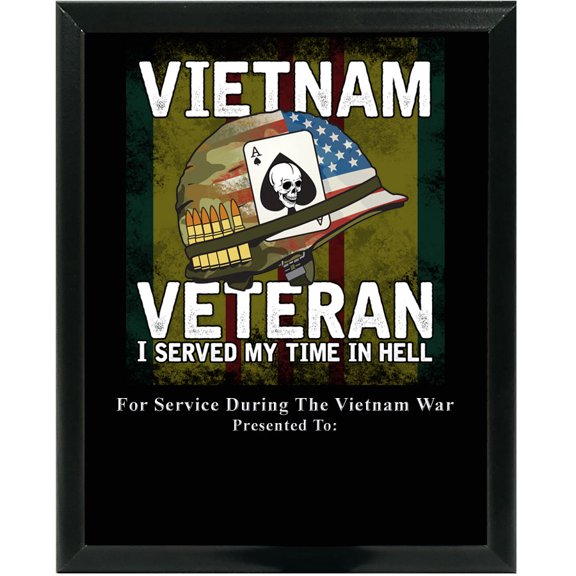 USA Made My Time in Hell Custom Wall Plaque