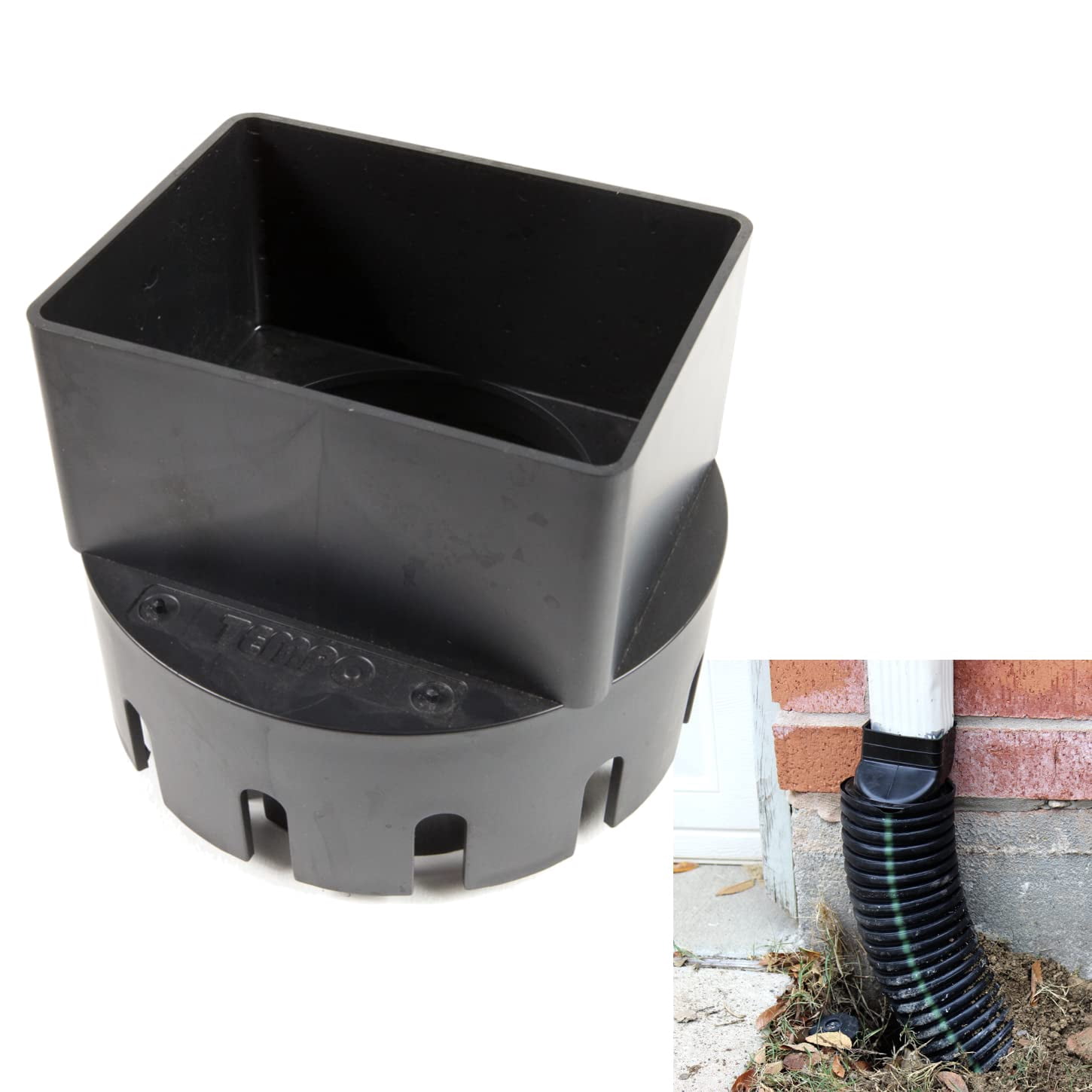 USA Made Premium Rain Gutter Downspout Adapter (3