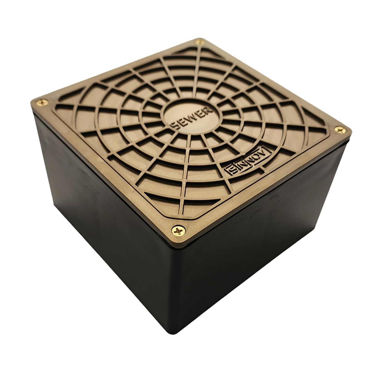 USA Made - Sinnov Pro Metal Lid Outdoor Floor Drain Cleanout, 3 or 4 ...