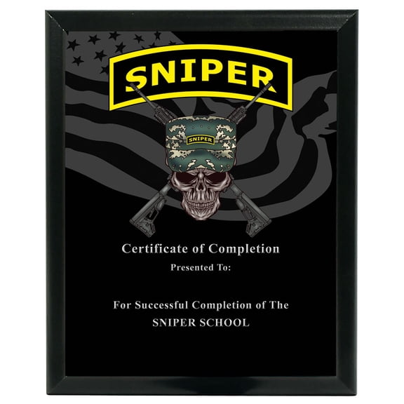 USA Made Sniper Custom Wall Plaque