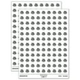 thumbnail image 1 of USA Made with Stars Fun Text 200+ Round Stickers - White - Gloss Finish - 0.50" Size, 1 of 3