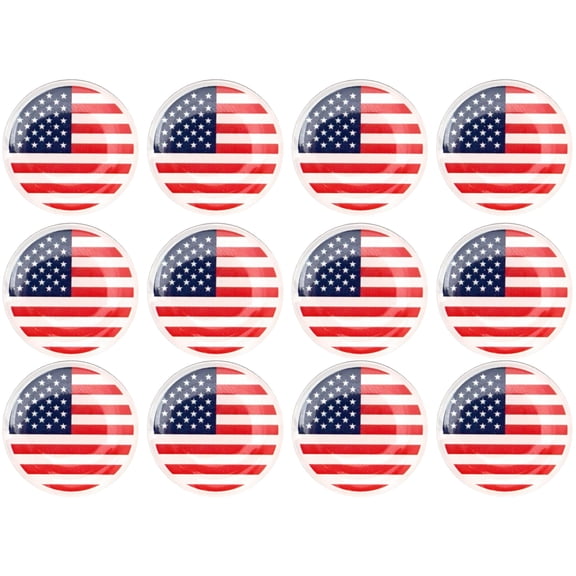 USA Magnetic Golf Ball Markers, 12 Pack, Hampton Distribution