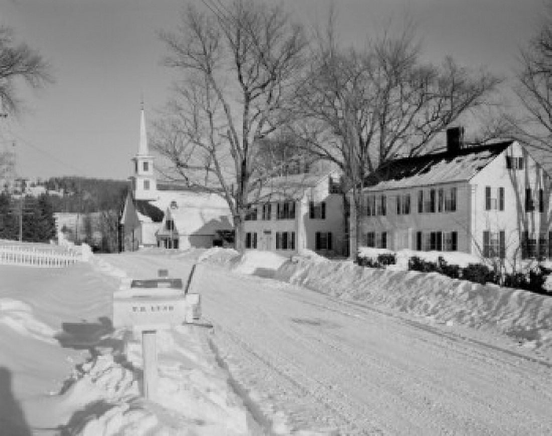 USA Main Street with rural mail boxe Canvas Art - (24 x 36)