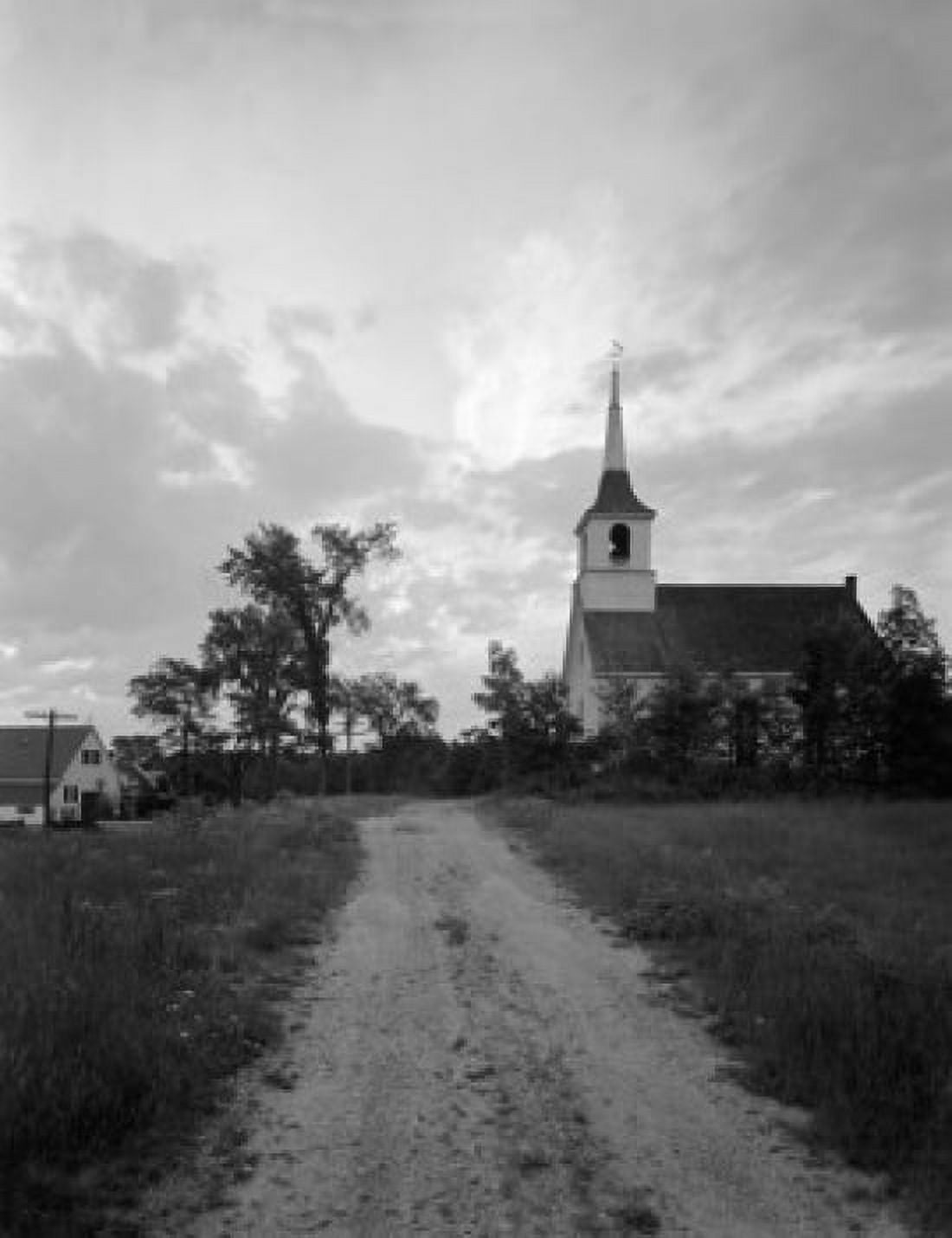 USA Maine Limington Church Canvas Art - (18 x 24)