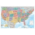 thumbnail image 1 of USA Map 2023 Wall Poster, 22.375" x 34" Framed, 1 of 6