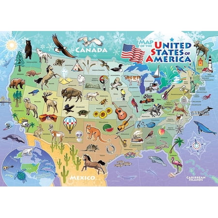 Cobble Hill - USA Map - 35 Piece Tray Puzzle