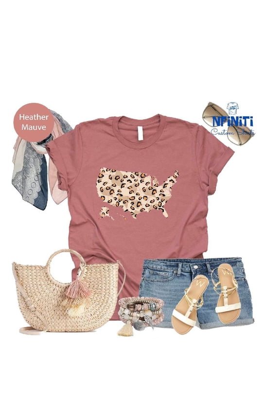 USA Map T-Shirt: 50 States Travel Shirt SWEATSHIRT All Size S-5XL