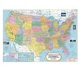 thumbnail image 1 of USA Map-United States Of America Map,Wall Poster- 70 X 100 Cm Laminated, 1 of 3