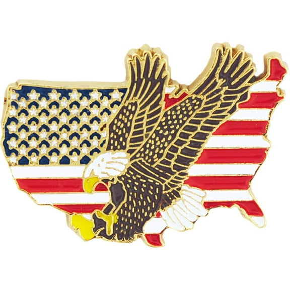 Eagle Emblems P15659 Pin - USA, Eagle - 1.125 in.