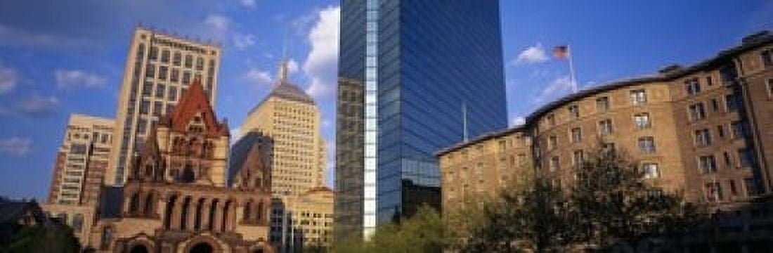 USA Massachusetts Boston Copley Square Canvas Art - Panoramic Images (18 x 6)