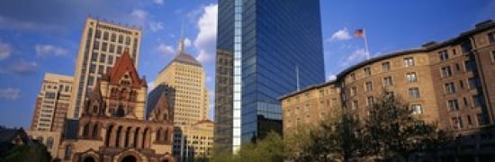 USA Massachusetts Boston Copley Square Canvas Art - Panoramic Images (36 x 12)