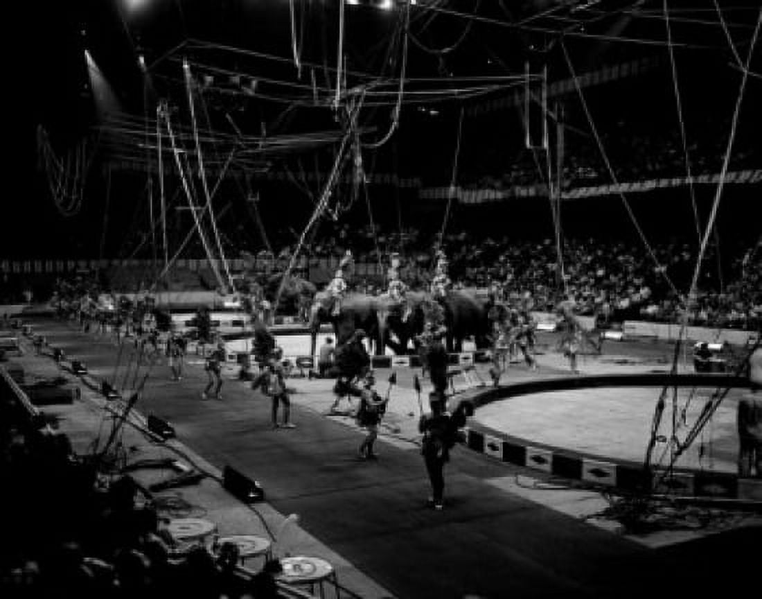 USA Massachusetts Boston Gardens Barnum and Bailey Ringling Brothers Circus Canvas Art -  (18 x 24)