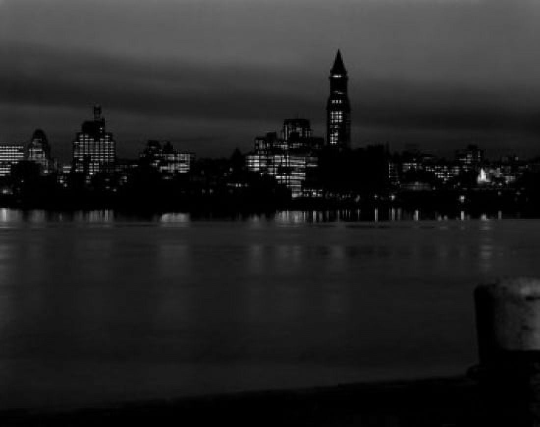 USA Massachusetts Boston Skyline as seen from eastern part of city Canvas Art - (18 x 24)