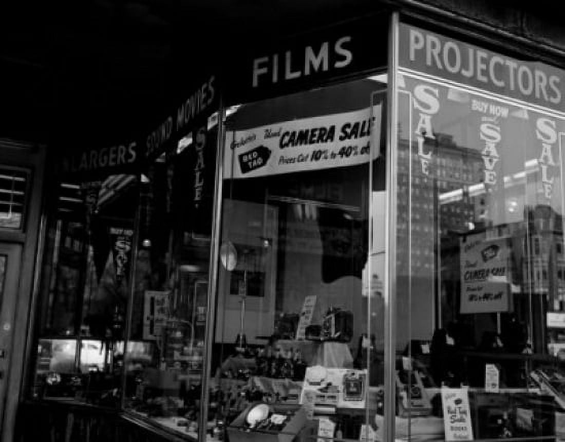 USA Massachusetts Boston camera shop window display Canvas Art - (18 x 24)