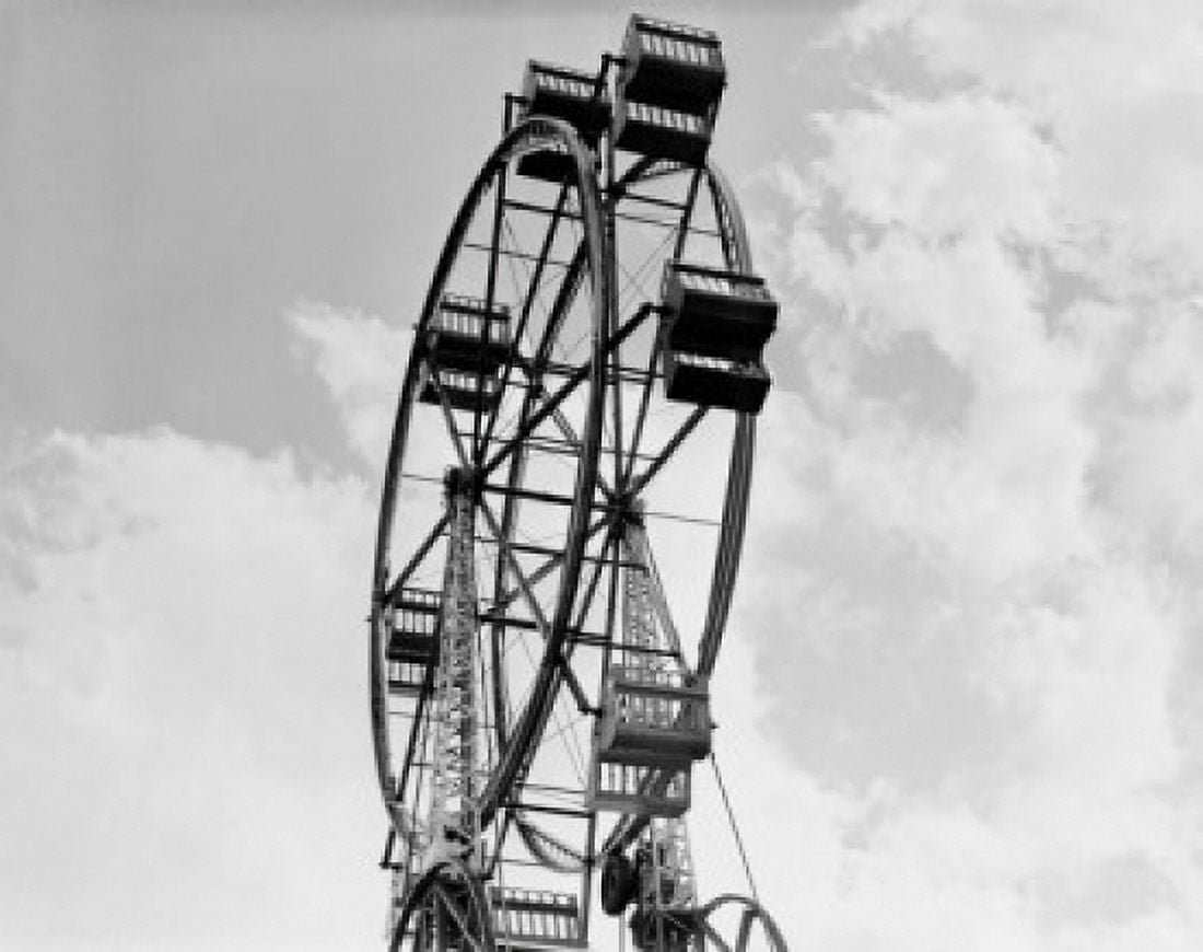 USA Massachusetts Revere Beach Farris wheel Canvas Art - (24 x 36)