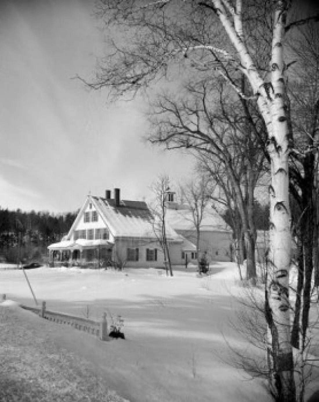 USA Massachusetts Rumford winter Canvas Art - (24 x 36)