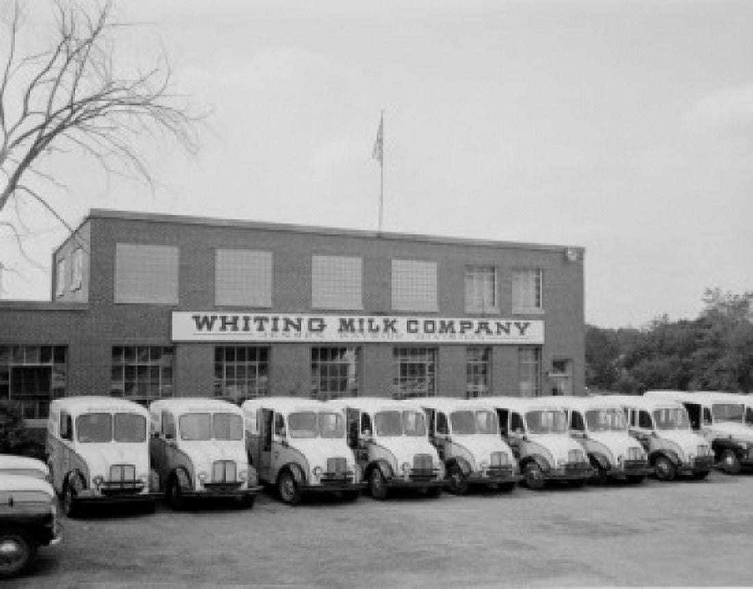 USA Massachusetts Shrewsbury Whiting Milk Co Canvas Art - (18 x 24)