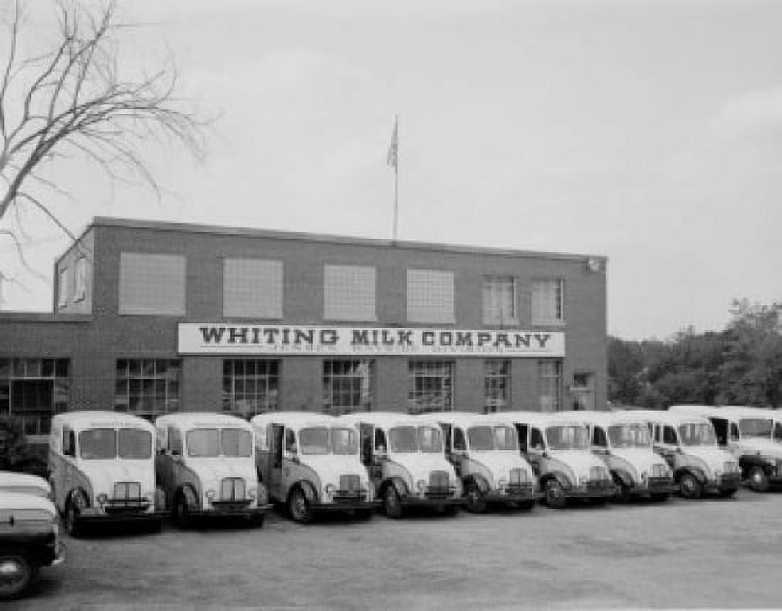 USA Massachusetts Shrewsbury Whiting Milk Co Canvas Art - (24 x 36)