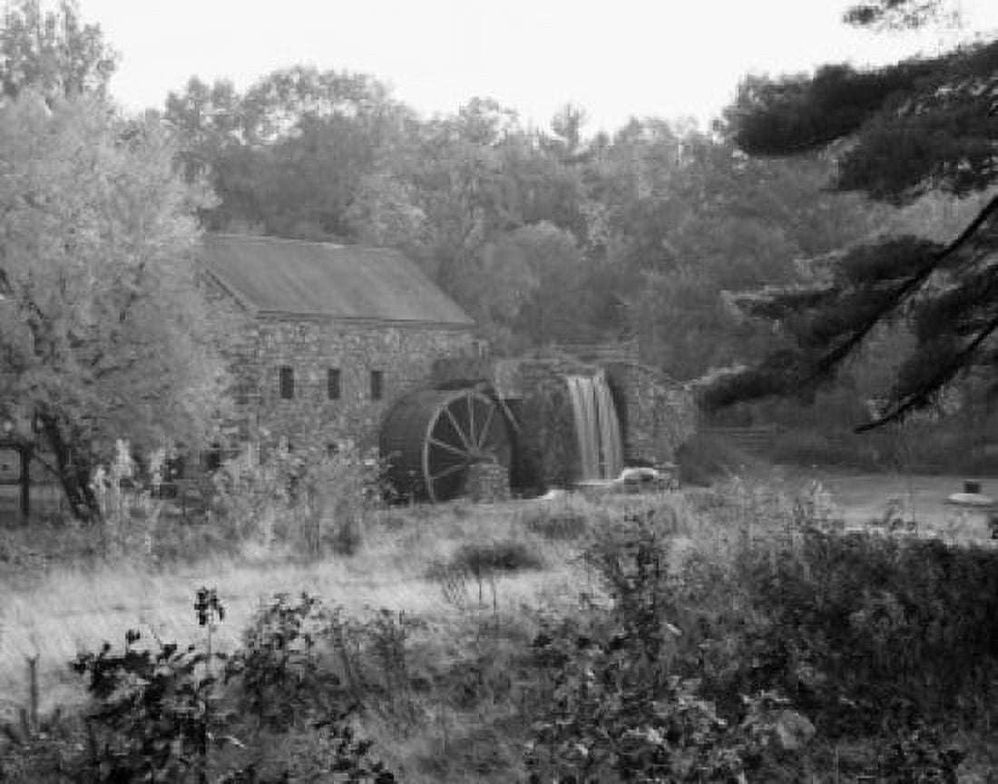 USA Massachusetts Sudbury old Grist Mill Canvas Art - (24 x 36)