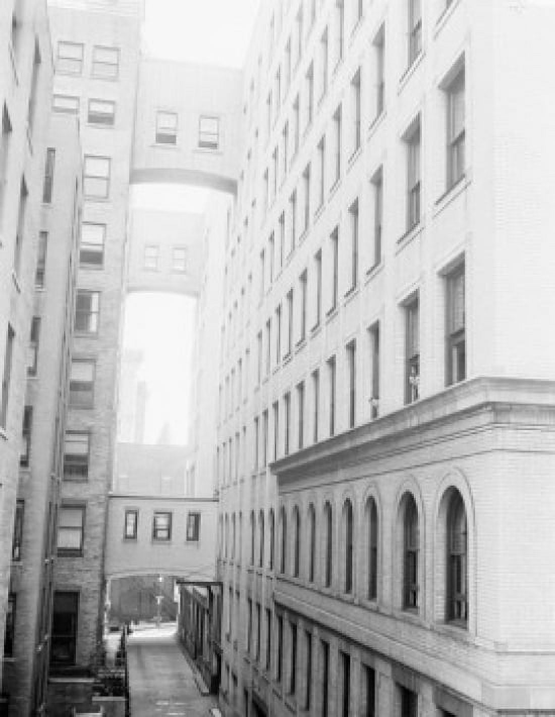USA Massachusetts Worcester Passageway between two tall buildings Canvas Art - (18 x 24)