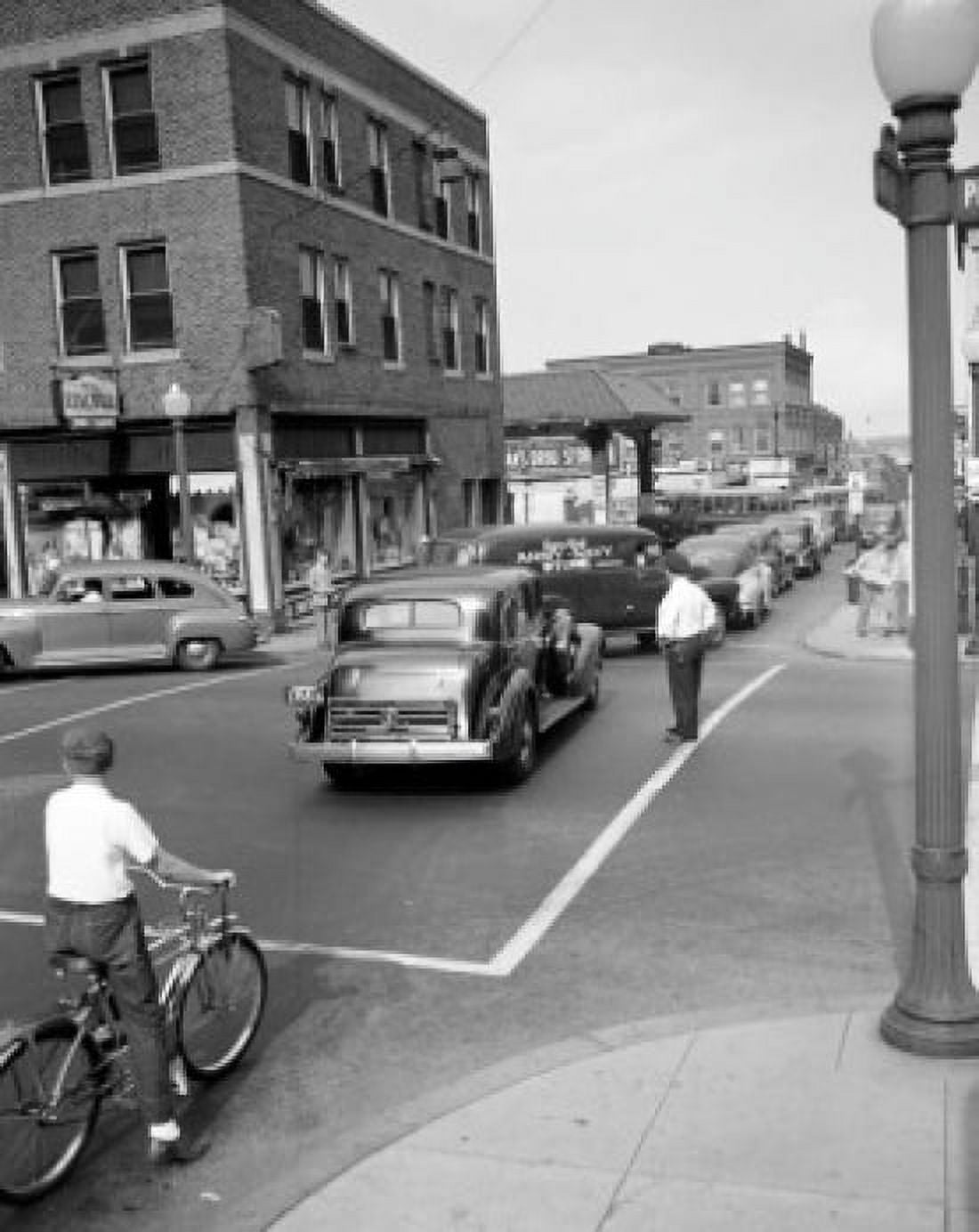 USA Massachussets New Bedford Street scene Canvas Art - (24 x 36)