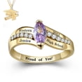 thumbnail image 1 of USA Mementos Custom Women's Class Ring Silenium Brass for High School and College Graduation, 1 of 5