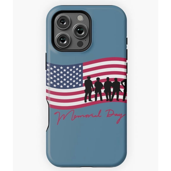 USA Memorial Day Remember Honor Phone Case for iPhone 16 15 14 13 12 11 Pro Max