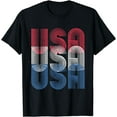 thumbnail image 1 of USA Men Women Men Kids American Flag Patriotic July Of 4th T-Shirt, 1 of 4
