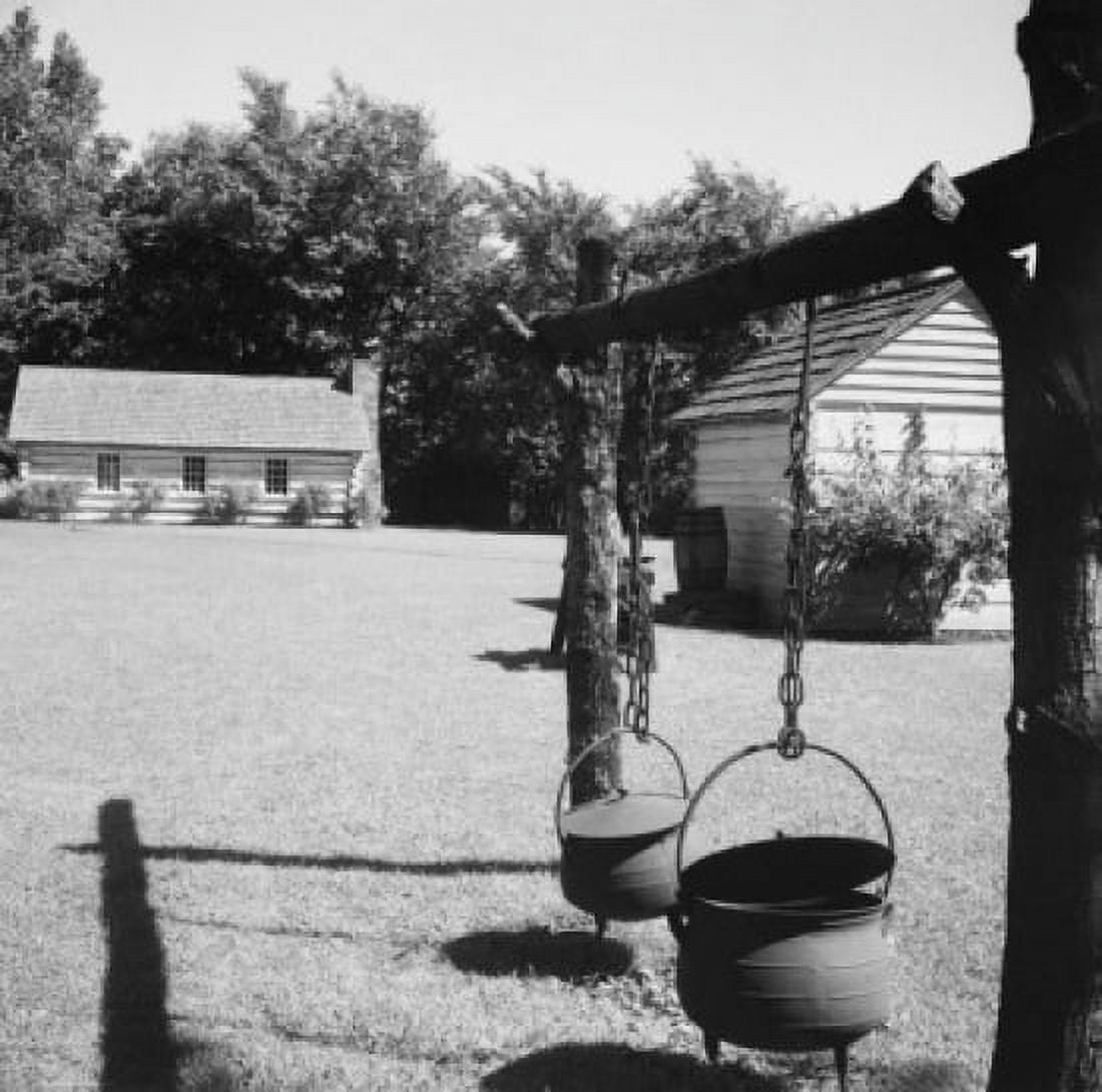 USA Michigan Dearborn Pioneer log cabin birthplace of William McGuffey at Greenfield Village Canvas Art - (24 x 36)