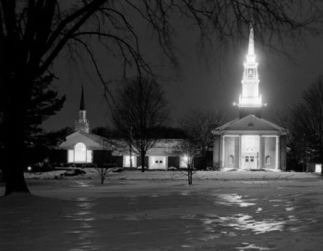 USA Michigan Franklin Church Canvas Art - (24 x 36)