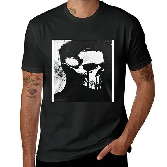 USA Military Skull Tee,Mens Bodybuilding Patriotic Training Fitness T-Shirt