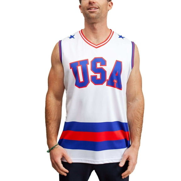 USA Miracle on Ice 1980 Away Hockey Tank