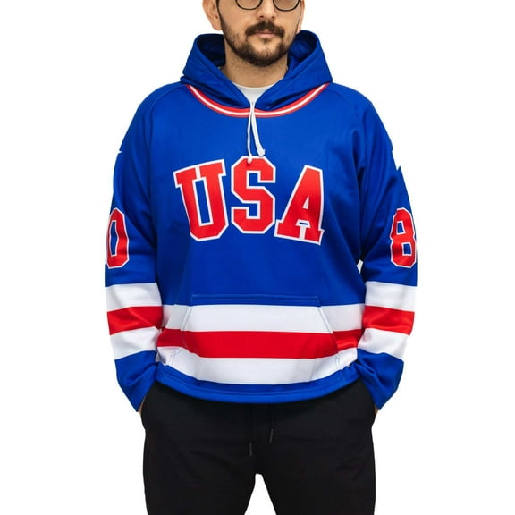 USA Miracle on Ice 1980 Hockey Hoodie