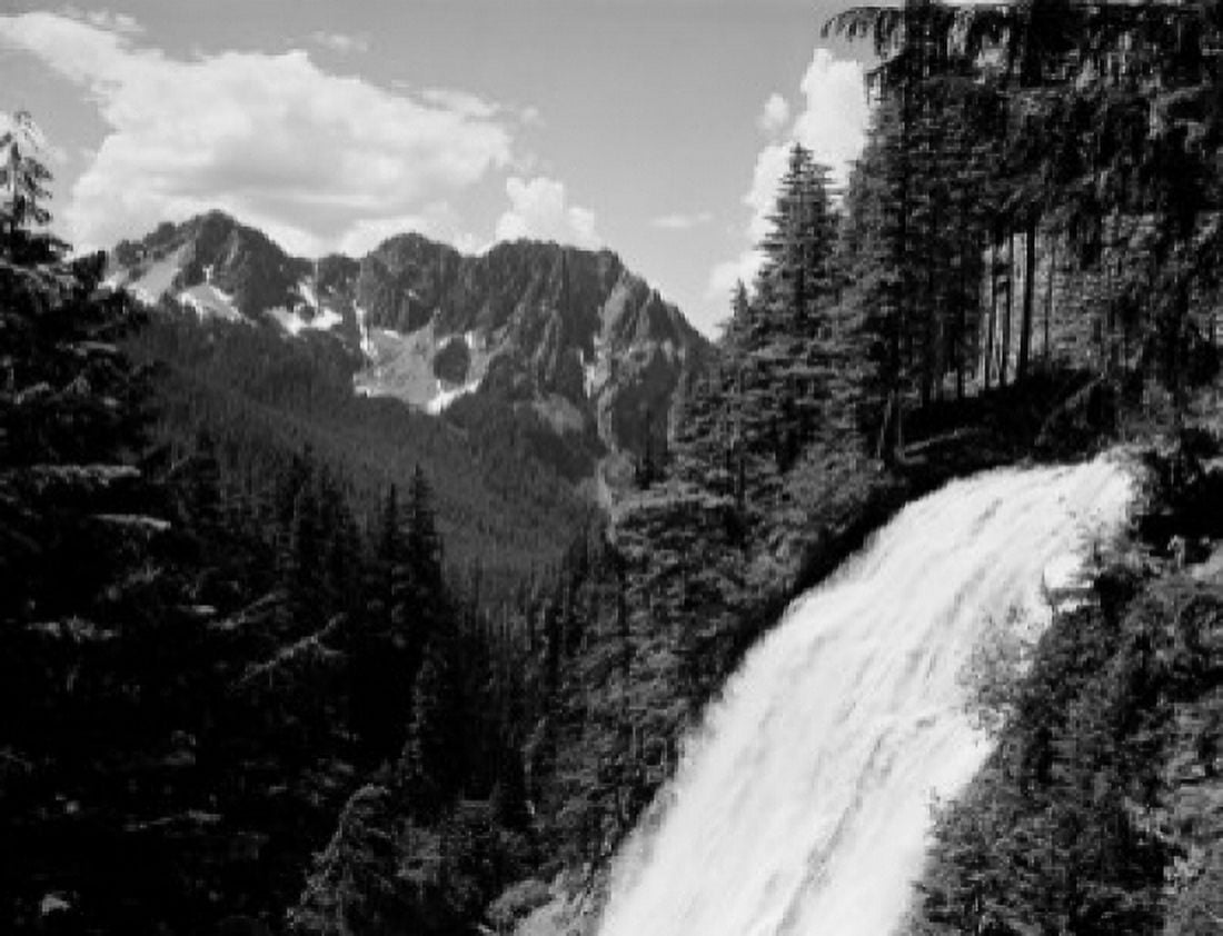 USA Mount Rainier National Park Nirada Falls Canvas Art - (24 x 36)
