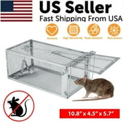 USA Mouse Trap Rat Trap Rodent Trap Live Catch Cage, Easy to Set Up and Reuse