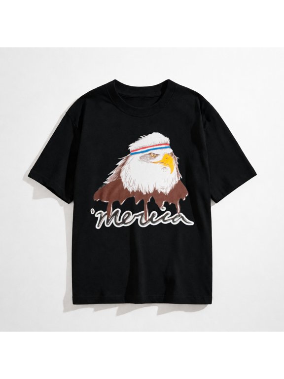 USA Mullet Eagle - Patriotic 80's Eagle of Freedom - Merica Unisex T-Shirt