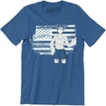 thumbnail image 1 of USA National Flag - Patriotic United States With Lady Men's T-Shirt, 1 of 4