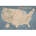 thumbnail image 1 of USA National Parks, Monuments & Forests Map 24x36 Poster, 1 of 5